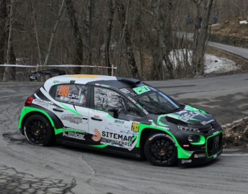 Claudio Arzà (BB Competition) sul podio “CRZ” al Rally Il Ciocco