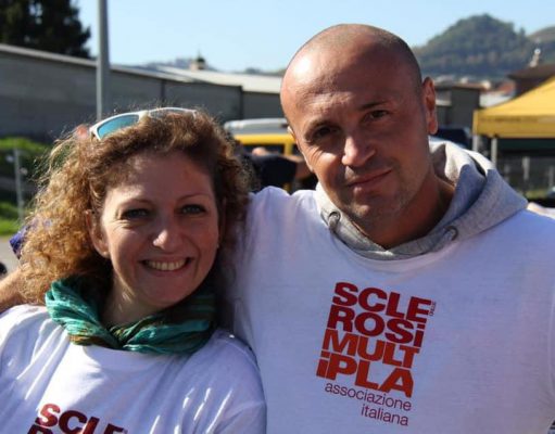 Massimiliano Bonafini al Rally 2Laghi con i colori della AISM
