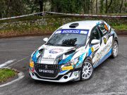Emanuele Fiore al via del Rally di Alba