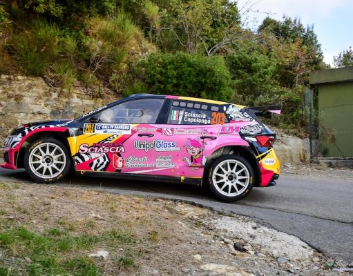 Patrizia Sciascia al via della Coppa Rally di Zona 2